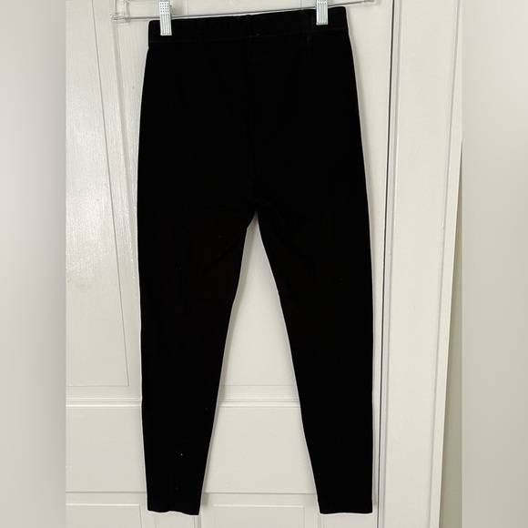 Vince Mid Rise Leggings Black Stretch Pull On Size Small Minimalist Contemporary - Picture 7 of 16